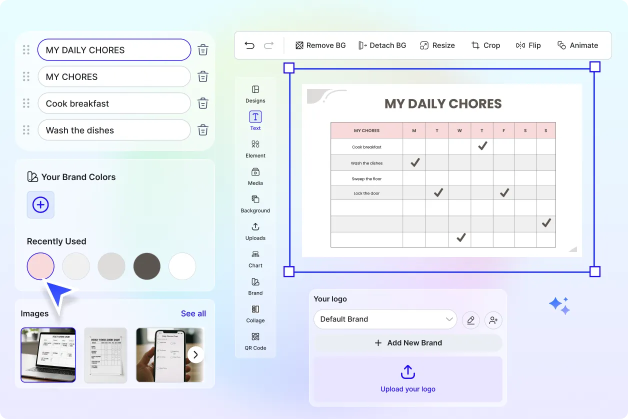 Free AI Chore Chart Generator, Free Chore Chart Maker Online